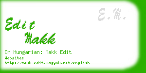 edit makk business card